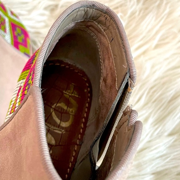 Sam Edelman Putnam Embroidered Leather Ankle Boots (7M) - Picture 13 of 16